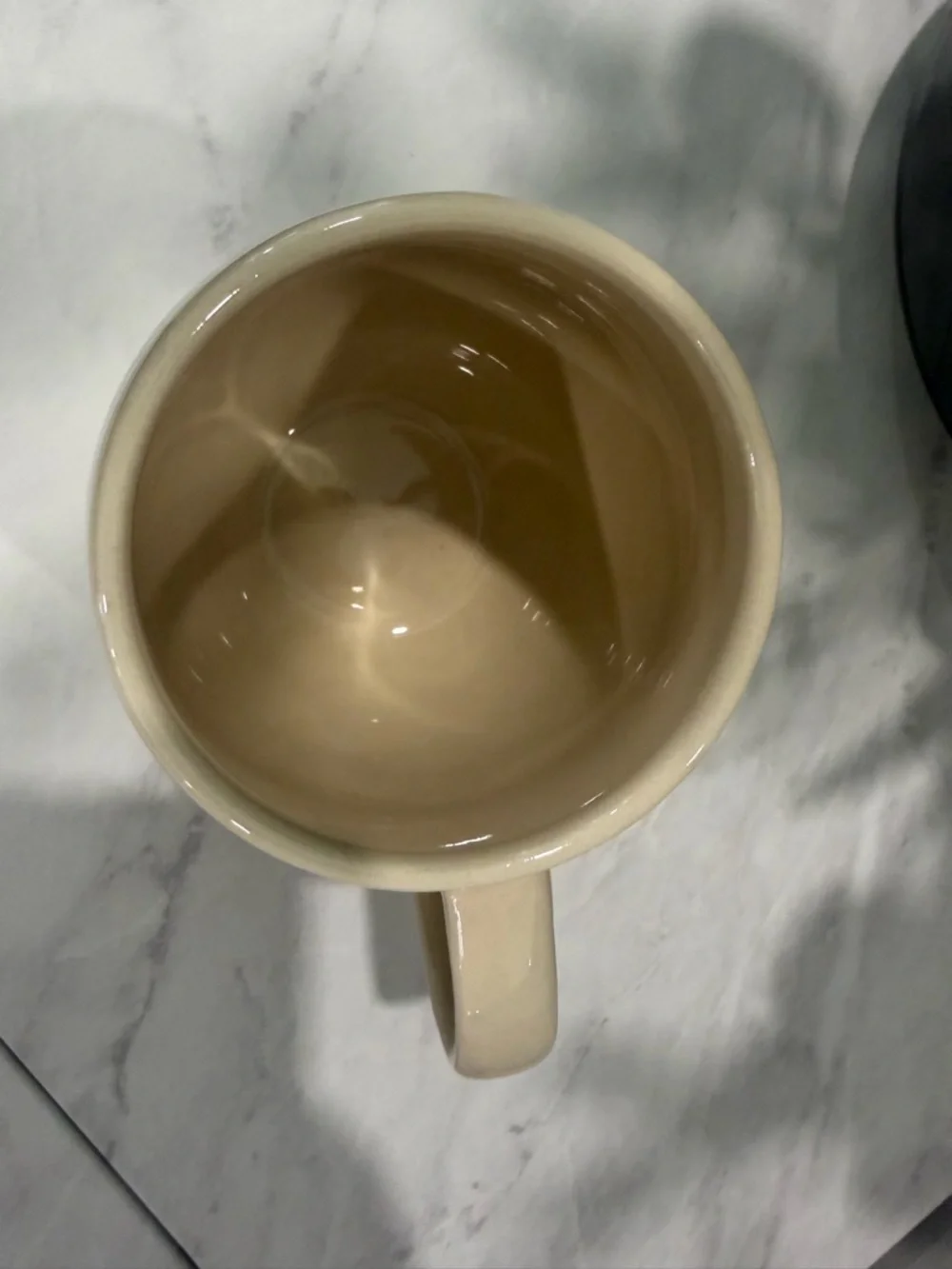 The Pentagon Beige Ceramic Mug - Picture 4 of 7